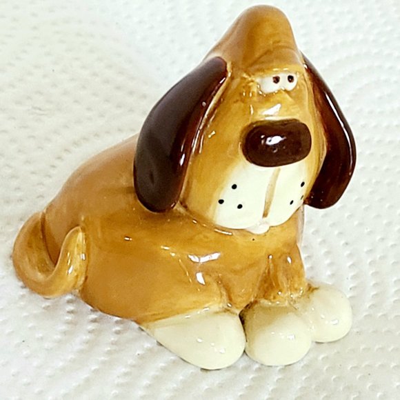 Vintage Ceramic Sitting Hound Dog - Picture 3 of 6